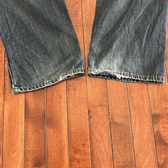 American Eagle Outfitters Men's Dark Blue Relaxed Straight Jeans Size 33/34 - Picture 7 of 7